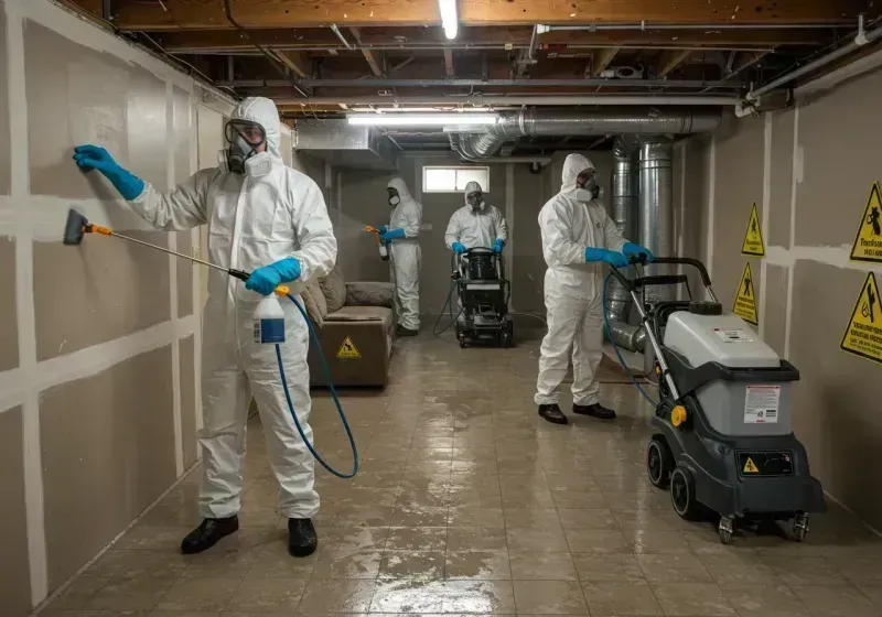 Basement Moisture Removal and Structural Drying process in Chesterfield, NH